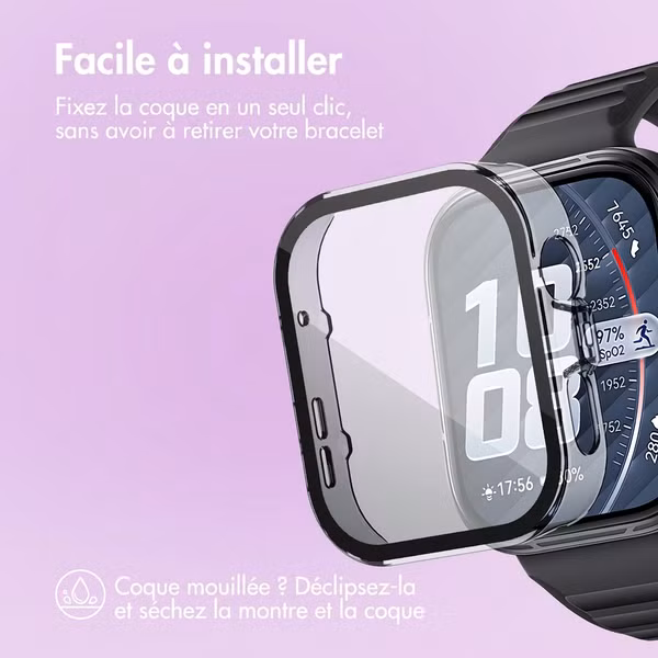 imoshion Coque rigide à couverture complète Huawei Watch Fit 5 Pro - Transparent
