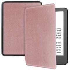 imoshion Étui de liseuse portefeuille Slim Hard Amazon Kindle (2024) / Amazon Kindle (2022) 11th gen - Rose Doré