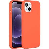 Accezz Coque Liquid Silicone Apple iPhone 14 / 13 - Nectarine