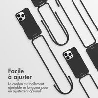 imoshion Coque de couleur avec cordon amovible Apple iPhone 13 Pro - Noir