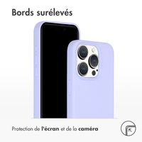 Accezz Coque Liquid Silicone avec MagSafe Apple iPhone 15 Pro - Violet