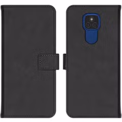 imoshion Étui de télephone portefeuille de luxe Motorola Moto E7 Plus / G9 Play - Noir