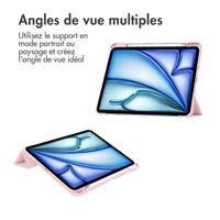 imoshion Coque tablette rigide Trifold Apple iPad Air 13 pouces (2026) M4 / (2025) M3 / (2024) M2 - Rose