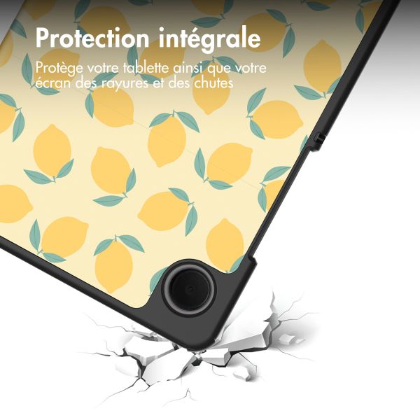 imoshion Coque tablette Design Trifold Samsung Galaxy Tab A11 / A9 8.7 pouces - Citrus Dream