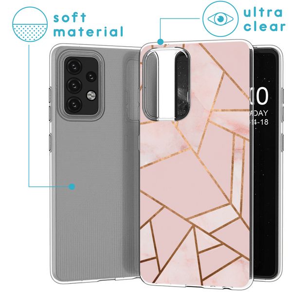 imoshion Coque Design Samsung Galaxy A52(s) (5G/4G) - Pink Graphic