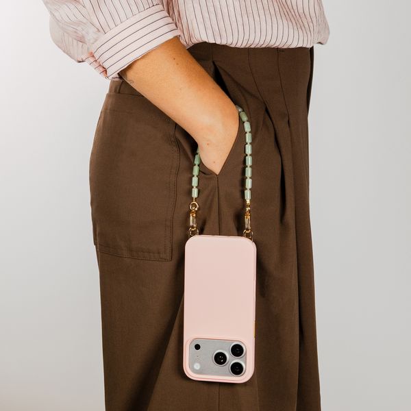 Selencia Coque arrière Rivièra avec MagSafe avec crochets amovibles Apple iPhone SE (2022 / 2020) / 8 / 7 - Sorbet Pink