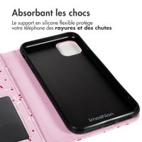 imoshion Étui de télephone portefeuille Design Apple iPhone 11 - Blush Berries