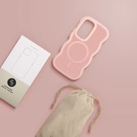 Selencia Coque arrière Wavy avec MagSafe Samsung Galaxy S25 / S24 - Soft Pink