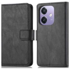 imoshion Étui de télephone portefeuille de luxe Oppo A40 (4G) / Oppo A40M (4G) / Oppo A60 (5G) - Noir