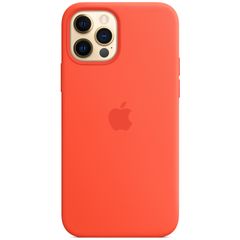 Apple Coque en silicone MagSafe Apple iPhone 12 (Pro) - Electric Orange