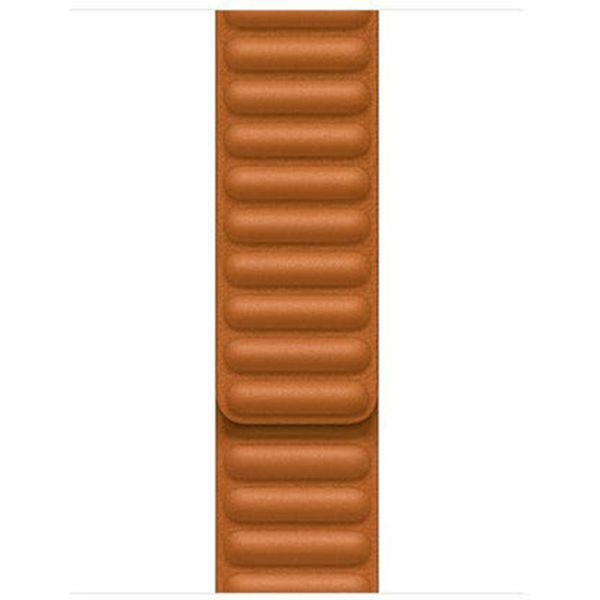 Apple Bracelet Leather Link Apple Watch | 38/40/41/42 mm - Taille M/L - Golden Brown