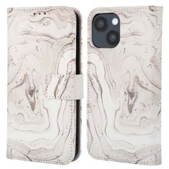 imoshion Étui de télephone portefeuille Design Apple iPhone 14 - Sandy Marble
