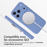 imoshion Coque Couleur avec MagSafe Apple iPhone 18 Pro / 17 Pro - Bleu