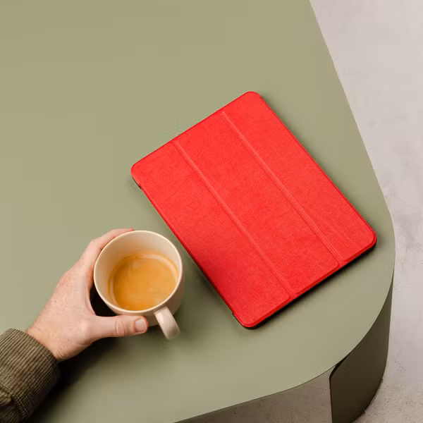 imoshion Coque tablette Trifold Samsung Galaxy Tab A11 Plus - Rouge
