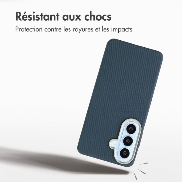 Accezz Coque arrière Mesh avec MagSafe Samsung Galaxy S26 - Bleu foncé