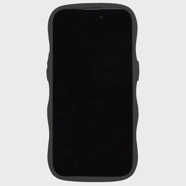 Holdit Coque Wavy Apple iPhone 17e / 16e / 15 / 14 / 13 - Black / Transparent