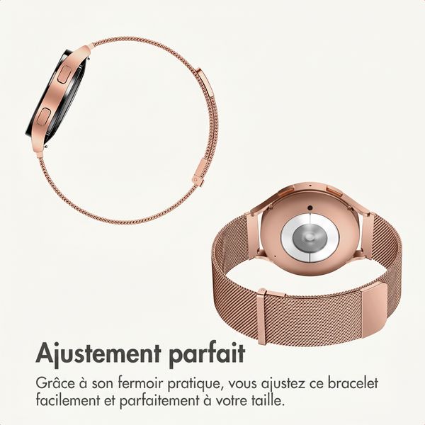 imoshion Bracelet magnétique milanais  - Connexion universelle 20 mm - Rose Gold