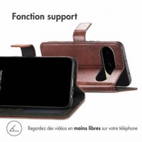 imoshion Étui de télephone portefeuille de luxe Google Pixel 10 / 10 Pro - Marron foncé