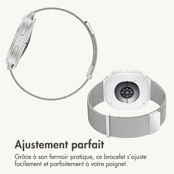imoshion Bracelet magnétique milanais Samsung Galaxy Watch 9 (40/44mm) / Watch 8 (40/44mm) / Classic (46mm) - Argent