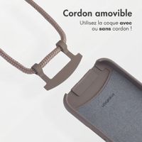 imoshion Coque arrière Color avec cordon amovible et MagSafe Samsung Galaxy S26 - Black Coffee