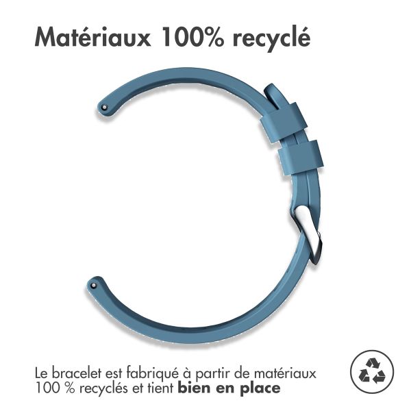 imoshion Bracelet en silicone flexible  - Connexion universelle 22 mm - Bleu