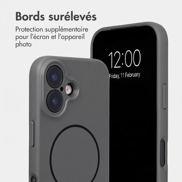 Accezz Coque Grip avec MagSafe Apple iPhone 17 - Gris