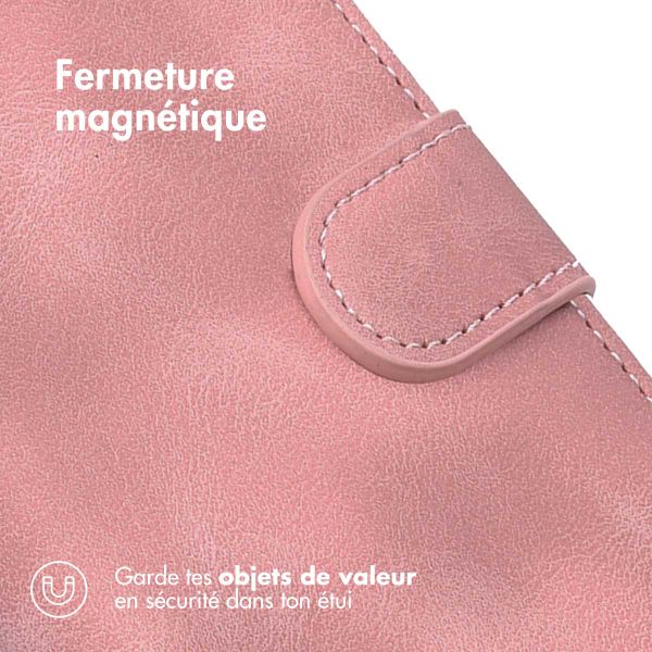imoshion Etui de télephone portefeuille avec cordon Xiaomi Redmi Note 15 (5G) - Rose