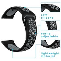 imoshion Bracelet sport silicone Samsung Galaxy Watch 3 (45 mm) / Watch (46 mm) / Gear S3 Frontier / Gear S3 Classic (22 mm) - Noir