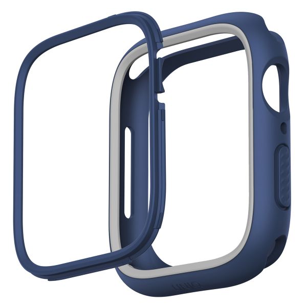 Uniq Coque Moduo avec lunette Apple Watch - 44 / 45 mm - Marine (Blue/Grey)