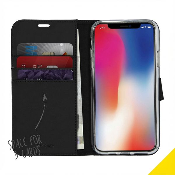 Accezz Étui de télephone Wallet Apple iPhone 11 Pro Max - Noir