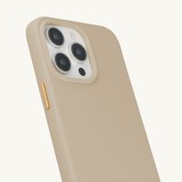 Selencia Coque arrière Rivièra avec MagSafe avec crochets amovibles Apple iPhone 14 Pro - Milky Latte