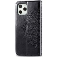 Etui de télephone portefeuille Mandala Apple iPhone 12 (Pro) - Noir