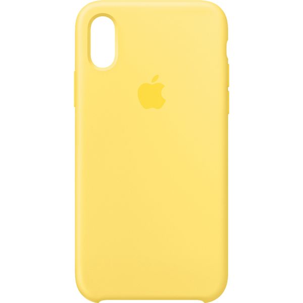 Apple Coque en silicone Apple iPhone X / Xs - Canary Yellow