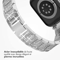 Selencia Bracelet à maillons scintillants Apple Watch | 38/40/41/42 mm - Argent