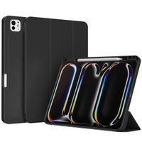 Accezz Coque tablette portefeuille Smart Silicone Apple iPad Pro 13 (2025) M5 / (2024) M4 - Noir