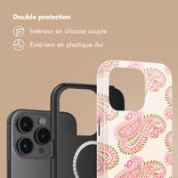 Selencia Coque arrière Vivid avec MagSafe Apple iPhone 15 Pro - Paisley Blush