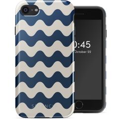 Selencia Coque arrière Vivid Apple iPhone SE (2022 / 2020) / 8 / 7 - Wave Vibes Classic Blue