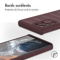 imoshion EasyGrip Backcover Samsung Galaxy S22 Ultra - Aubergine