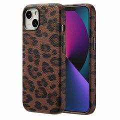 Selencia Coque Sabi imprimé panthère avec MagSafe Apple iPhone 13 - Mocha Brown