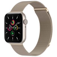 imoshion Bracelet magnétique milanais Apple Watch | 44/45/46/49 mm - Taille M - Champagne Gold