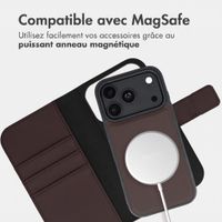 imoshion Étui portefeuille luxe 2-en-1 amovible Apple iPhone 18 Pro / 17 Pro - Marron