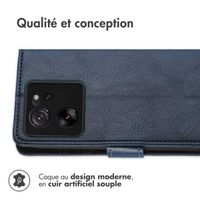imoshion Étui de télephone portefeuille de luxe Xiaomi 13T / 13T Pro - Bleu foncé