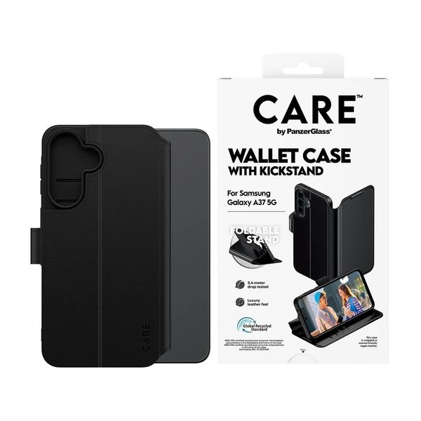CARE by PanzerGlass Feature Wallet Case w. Kickstand avec MagSafe Samsung Galaxy A37 (5G) - Noir