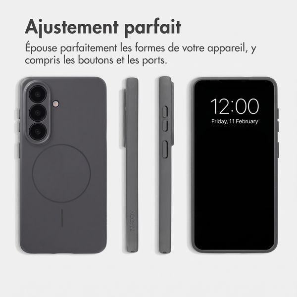 Accezz Coque Grip avec MagSafe Samsung Galaxy S26 - Gris