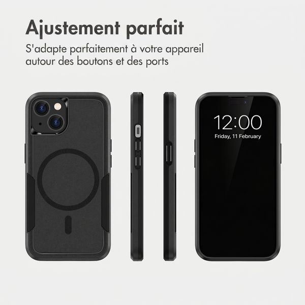 imoshion Coque arrière avec MagSafe Apple iPhone 15 - Noir