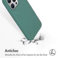 Accezz Coque Liquid Silicone avec MagSafe Apple iPhone 15 Pro Max - Vert foncé