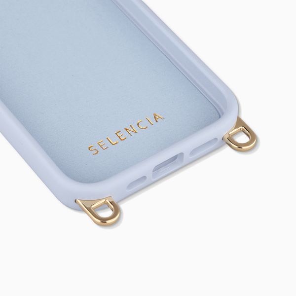 Selencia Coque arrière Rivièra avec MagSafe avec crochets amovibles Apple iPhone 15 Pro - Powder Blue