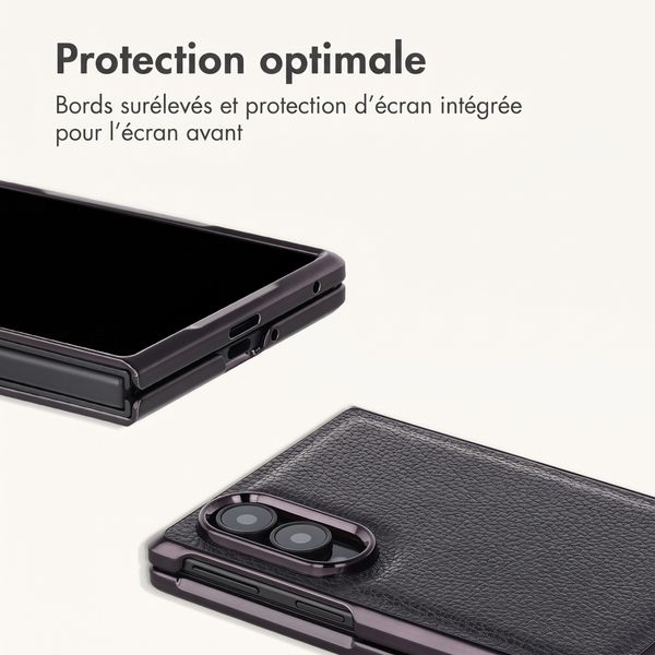 imoshion Backcover en cuir synthétique Samsung Galaxy Z Fold 8 - Noir