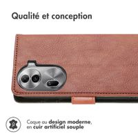 imoshion Étui de télephone portefeuille de luxe Oppo Reno 11 - Marron