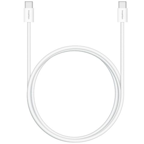 imoshion Câble USB-C vers USB-C Tressé 60 W - 2 mètres - Blanc